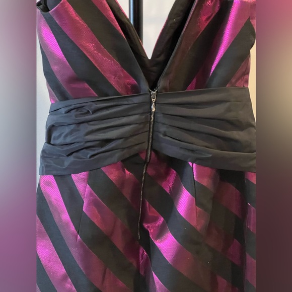 REBECCA VALLANCE Adaline metallic striped jacquard mini dress - Picture 5 of 9